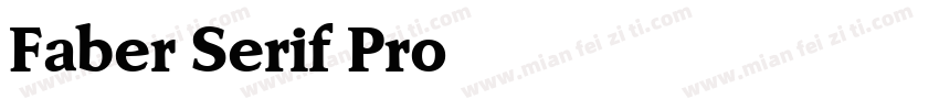 Faber Serif Pro 85字体转换